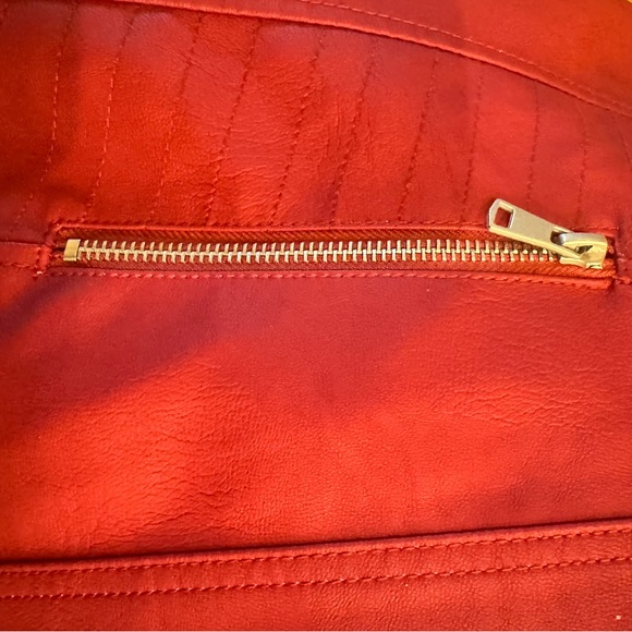 Baccini Women's Burgundy Jacket Size Large Whimsigoth, Biker, Grunge, Fairy - Picture 4 of 10